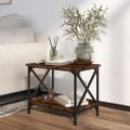 vidaXL Príručný stolík dymový dub 55x38x45 cm spracované drevo