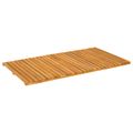vidaXL Kúpeľňová predložka Hnedá 100 x 55 cm Pevné akáciové drevo