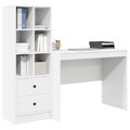 vidaXL Stôl Biela 145.5 x 50 x 127 cm 2 ks