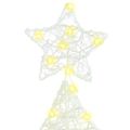 vidaXL Vianočný stromček 100 LED Teplá biela 120 cm Akryl