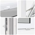 vidaXL Podkrovné okno RISOR 100 x 40 cm PVC a sklo
