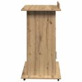 vidaXL Pódium Remeselný dub Kompozitné drevo 55 x 55 x 107 cm
