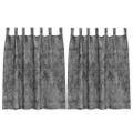 vidaXL Sametové závesy 2 ks Sivá 140 x 140 cm Zamat