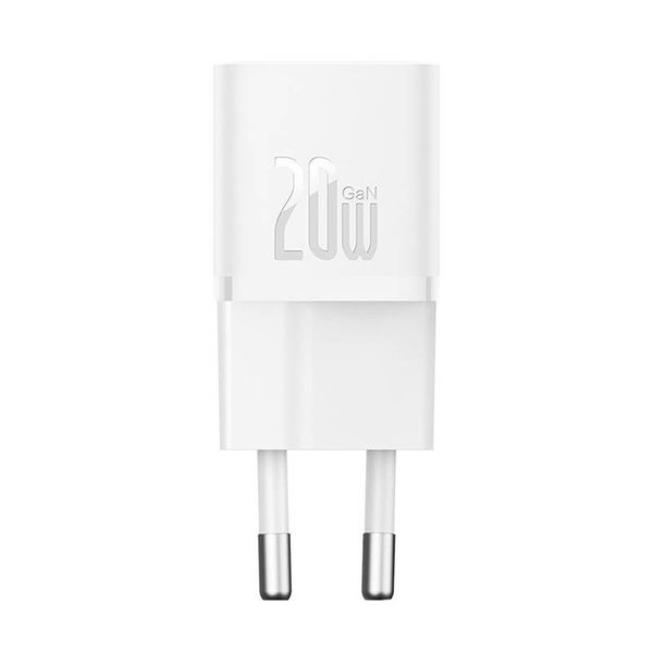 Mini nástenná nabíjačka Baseus GaN5 20 W (biela)