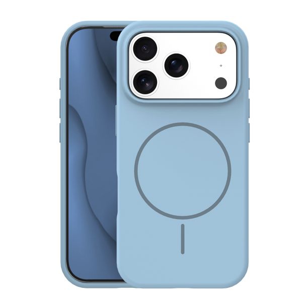 Silicone Thin Mag puzdro pre iPhone 17 Pro Max / 18 Pro Max 6,9" svetlo modré