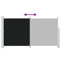 vidaXL Zaťahovacia bočná markíza na terasu 170x300 cm, čierna