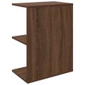 vidaXL Nočné stolíky 2 ks hnedý dub 46,5x29x61 cm kompozitné drevo