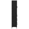 vidaXL Highboard Čierny dub 69,5 x 34 x 180 cm Kompozitné drevo