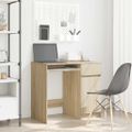 vidaXL Stôl dub sonoma 86x49x76 cm kompozitné drevo