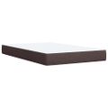 vidaXL Boxspring posteľ s matracom tmavohnedá 120x190 cm látka