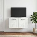 vidaXL Nástenná TV skrinka Biela 59,5 x 31 x 30 cm Kompozitné drevo