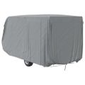 vidaXL Poťah na karavan sivý 610x250x220 cm netkaná textília