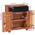 vidaXL Servírovacia skriňa Hnedá 55 x 30 x 75 cm Pevné akáciové drevo