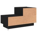 vidaXL Nočný stolík s LED svetlami čierny 70x36x40,5 cm