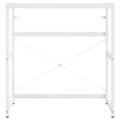 vidaXL Rám na umývadlo biely 79x38x83 cm železo
