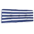vidaXL Podložka na paletový nábytok, modro biela 120x40x12 cm, látka