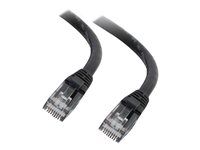Black - Patch kábel - RJ-45 (M) do RJ-45 (M) - 7.6 m - CAT 6 - lisovaný, prevedenie bez hrbolčekov - čierna