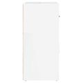 vidaXL Komoda vysoký lesk biela 80x33x70 cm spracované drevo
