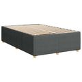 vidaXL Posteľ boxspring s matracom Tmavosivá 120 x 200 cm Látka