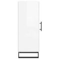 vidaXL Komoda lesklá biela 34,5x34x90 cm spracované drevo
