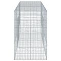 vidaXL Gabiónový kôš s krytom 300x100x150 cm pozinkované železo
