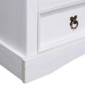 vidaXL TV skrinka biela 91x43x56 cm mexická borovica Corona Range