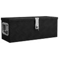 vidaXL Úložný box čierny 60x23,5x23 cm hliník