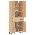 vidaXL Vysoká skrinka dub sonoma 69,5x34x180 cm spracované drevo