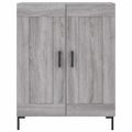 vidaXL Vysoká skrinka sivý dub sonoma 69,5x34x180 cm spracované drevo