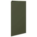vidaXL Záhradné kvetináče 2 ks olivové trojuholník 40x34,5x75 cm oceľ