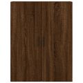 vidaXL Vysoká skrinka hnedý dub 69,5x34x180 cm spracované drevo