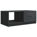 vidaXL Konferenčný stolík Čierna 90 x 50 x 37 cm Kompozitné drevo