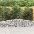 vidaXL Oblúkový gabionový kôš 10 ks 400x30x40/60 cm pozinkované železo