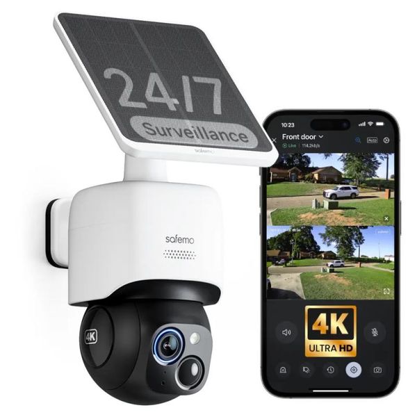 SAFEMO PTZ SolarCam ST1, Smart WiFi Kamera 4K+sola