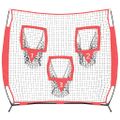 vidaXL Sieť na tréning bejzbalu Čierna 214,5 x 89,5 x 181 cm Polyester