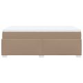 vidaXL Boxspring posteľ s matracom kapučínová 120x200 cm umelá koža