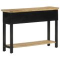 vidaXL Konzolový stolík 110x30x75 cm masívne hrubé mangovníkové drevo