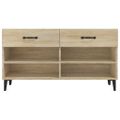 vidaXL Botník dub sonoma 102x35x55 cm spracované drevo