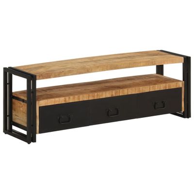 vidaXL TV skrinka 120x30x40 cm masívne mangovníkové drevo