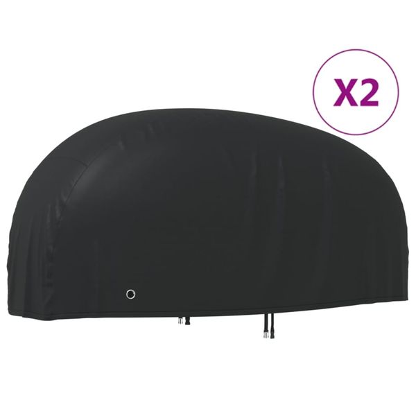 vidaXL Kryty na motocykel 2 ks 220x95x110 cm 210D oxfordská látka