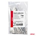 Nerezové sťahovacie pásky 4,6x150 mm 100 ks AMiO-04320