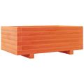 vidaXL Záhradný kvetináč voskovohnedý 70x40x26,5 cm masívna borovica