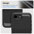 Puzdro Spigen Rugged Armor Mag MagSafe pre iPhone 16E matná čierna