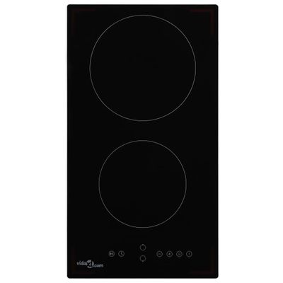 vidaXL Keramická varná doska s 2 platničkami dotykové ovládanie 3000 W
