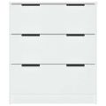 vidaXL Komoda biela 60x30x70 cm spracované drevo