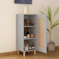 vidaXL Komoda betónovo sivá 34,5x34x90 cm spracované drevo
