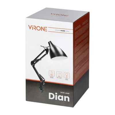 Kancelárska stolná lampa skrutkovacia ORNO VIRONE DIAN DL-13/W 60W, biela Kancelárska stolná lampa skrutkovacia ORNO VIRONE DIAN DL-13/W 60W, biela