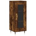 vidaXL Komoda dymový dub 34,5x34x90 cm spracované drevo