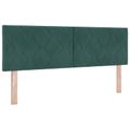 vidaXL Posteľ boxspring s matracom Tmavozelená 140 x 200 cm Zamat
