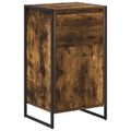 vidaXL Servírovacia skriňa Dymová dub 43 x 36 x 75,5 cm